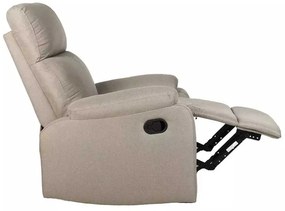 LuxuryForm DESIGN Televízne kreslo CARLOS s polohovaním - béžové