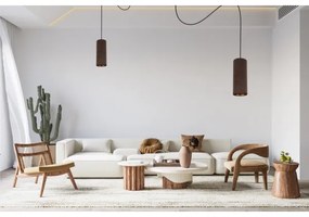 Luster na lanku AVALO 2xE27/60W/230V pavúk hnedá/medená