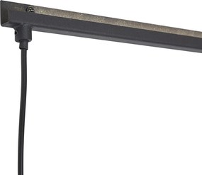 Moderné nástenné svietidlo čierne vrátane LED - Letterbox