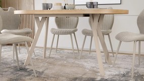 Mazzoni EXPANSO Dub Artisan / kašmírové nohy - OVÁLNY ROZKLADACÍ STÔL 160-360 cm PRE 16-18 OSÔB