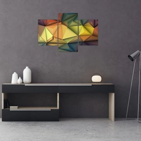 Obraz - Polygonálna 3D abstrakcia (90x60 cm)