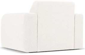 Biele kreslo z textílie bouclé Molino – Micadoni Home