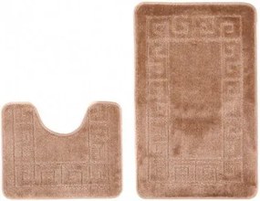 Sada kúpeľňových koberčekov MONO 1030 camel 3305 2PC grécky