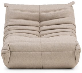 Designové křeslo Fugi béžovo-šedé