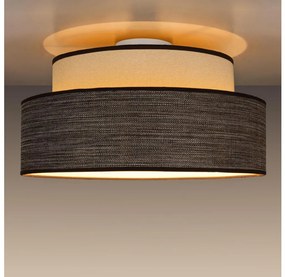 Stropné svietidlo GRACE 1xE27/60W/230V pr. 40 cm krémová/hnedá