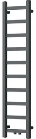 Mexen Bolt, vykurovacie teleso 1200 x 300 mm, 240 W, spodné a stredové, antracitová, W126-1200-300-00-66