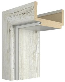 Regulovaná zárubňa 80L 80-99 dub snežný