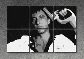 Ručne maľovaný POP Art obraz Scarface - AL PACINO