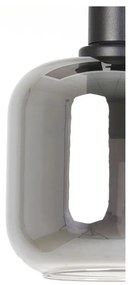 Sivé stropné svietidlo so skleneným tienidlom ø 21 cm Lekar - Light &amp; Living