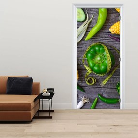 Fototapeta na dvere - Zelenina (95x205cm)