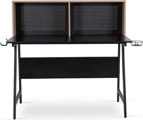 PROXIMA.store - Industriálny písaci stôl ICE FARBA: hnedá