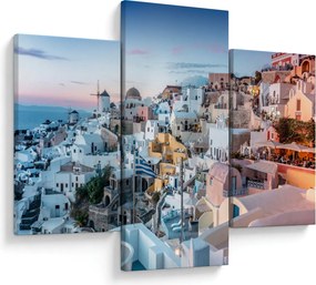 Obraz - Súmrak v Santorini (90x60 cm)