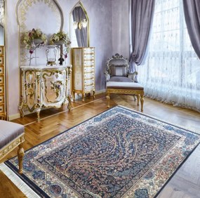Koberec Exkluzívny Qum Silk 11 modrý