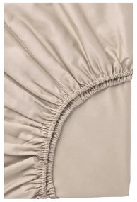 Béžové predĺžené obliečky na jednolôžko z bavlny Renforcé s plachtou/3-dielne 160x220 cm Amore – Mila Home