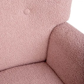 Hojdacie kreslo MOSS TEDDY BOUCLE ružové 856698