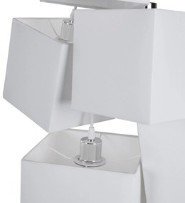 Moderná biela závesná stropná lampa MESTA Beliani