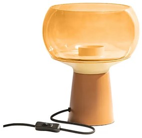 Stolná lampa ø 24 x v 28 cm oranžová MUZZA