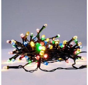 Brilagi - LED Vianočná vonkajšia reťaz 200xLED/2 funkcie 25m IP44 multicolor