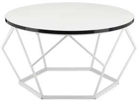 Konferenčný stolík DIAMOND 40x70 cm čierna/biela