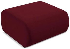 Vínovočervená zamatová podnožka Ekahi – Makamii