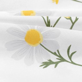 Goldea detské bavlnené obliečky do postieľky duo - harmanček s latte 100 x 135 a 40 x 60 cm