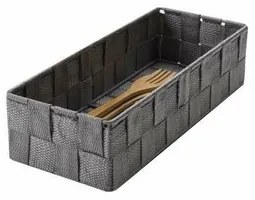 Compactor Úložný organizér do zásuvky Compactor TEX - košík L, 30 x 12 x 7 cm, sivý, L