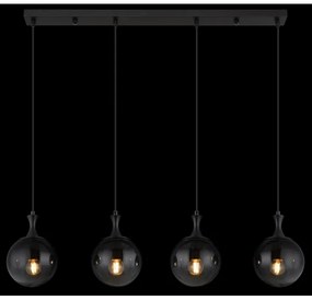 Globo 15885-4H - Luster na lanku DALTON 4xE27/10W/230V čierna