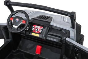 Ramiz Elektrická bugina Gravity pre deti šedá + pohon 4x4 + diaľkové ovládanie