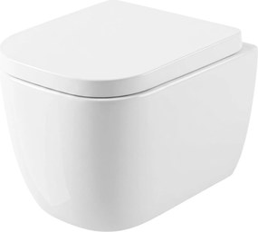 Rea Cubik Mini, závesná WC misa, tornado splachovanie, biela lesklá, REA-C6539