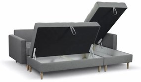 Furniture Sobczak Rohová sedacia súprava Pires s taburetom