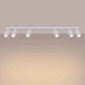 Sollux SL.1547 - Bodové svietidlo KARBON 6xGU10/10W/230V biela