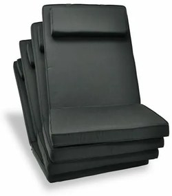 Divero 40991 Sada 4 x polstrovanie na stoličku - antracit