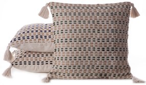 DEKORAČNÁ OBLIEČKA NA VANKÚŠ BOHO 45X45 CM VZOROVANÁ