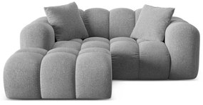 Svetlosivá ženilková rohová pohovka (ľavý roh/s leňoškou) Treno – Cosmopolitan Design