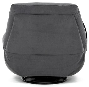 Elektrické polohovateľné kreslo s integrovanýmovládaním, sivé