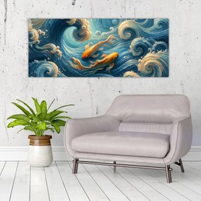 Obraz - Zlaté rybky (120x50 cm)