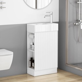 Voľne stojaca skrinka s umývadlom Houseland Ruvin 46 cm biela