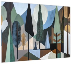 Obraz - Prírodná geometrická abstrakcia II. (70x50 cm)