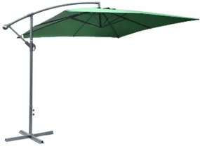 Rojaplast 8080 Štvorcový slnečník bočný zelený 270 x 270 cm