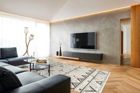 Berfin Dywany, Kusový koberec Alfa New 7207 Grey, 120x180, šedá, obývacia izba