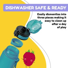 Klarstein Schmatzfatz, fľaša na pitie, športová fľaša, 500 ml, 24 cm, Tritan