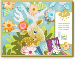 Tvorenie s pijavým papierom Djeco: Zvieratká