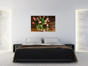 Tulipány vo váze - obraz