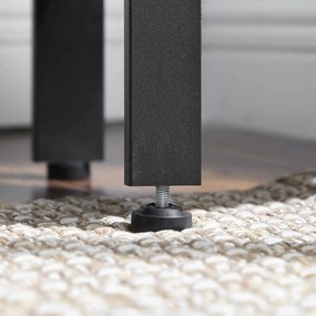 Rohová polica, regál 5-úrovňový, rustikálny hnedý