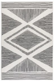 Obojstranný koberec Elle Decoration GEMINI Rhombus čierny