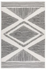 Obojstranný koberec Elle Decoration GEMINI Rhombus čierny