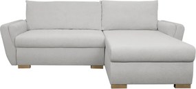 Rohová sedačka Helvetius, svetlo šedá látka