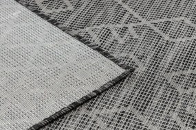 Koberec šnúrkový SIZAL PATIO ploské tkanie 3077 Boho - čierny