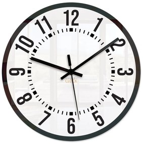 Nástěnné hodiny Oskar 30 cm bílé/černé