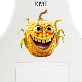 Kuchynská zástera Corny EMI, biela